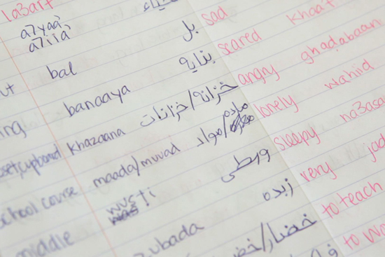 Tory Sampson, learning Arabic language, 波士顿大学 deaf college student community, 美国手语