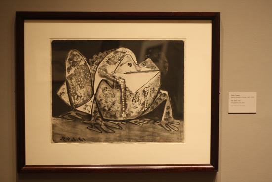 Paper Zoo, The Toad by Pablo Picasso The Toad by Pablo Picasso at Paper Zoo exhibition, Museum of Fine Arts, Boston, MA