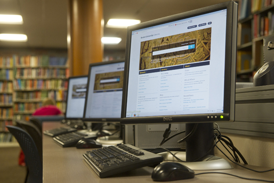 Boston University Libraries website, Mugar Memorial Library