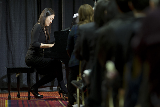 Han Nah Son (CFA'17), Lingzi Lu Memorial Service Lu Lingzi Memorial, Metcalf Ballroom, George Sherman Union, Boston Marathon bombing victims