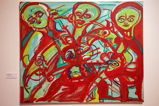 Boston University BU art gallery, stone gallery, african american abstract painter Herbert Gentry, exhibition Making Connections: The Art and Life of Herbert Gentr