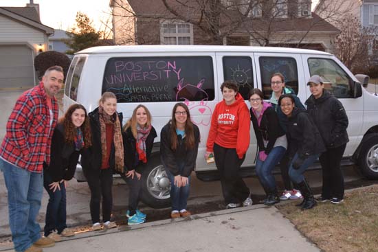 Boston University BU, Alternative Spring Breaks ASB, Nashville Tennessee, United Cerebral Palsy of Middle Tennessee, Wheel Chair Ramps