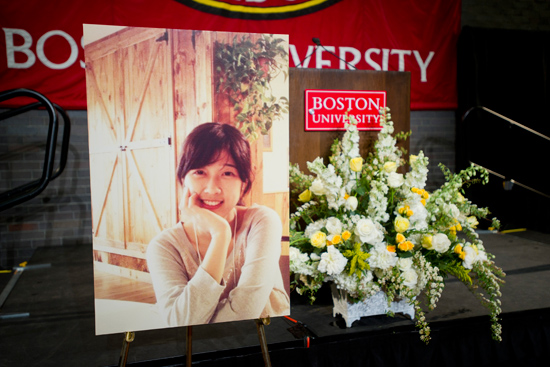 Lu Lingzi Memorial Service, Boston University, Boston Marathon bombing