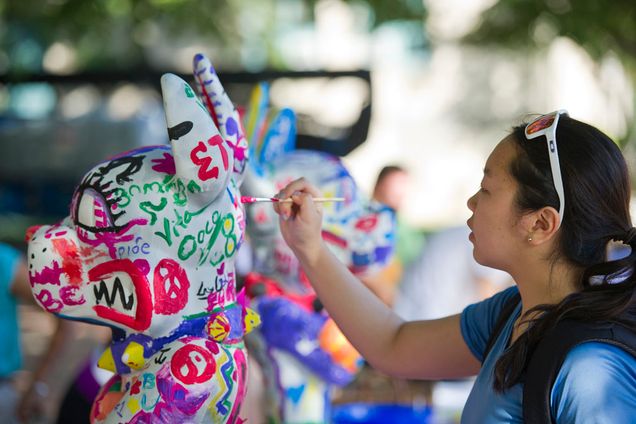 Boston University BU, 2nd annual arts crawl, commonwealth ave, arts on campus, music dance painting sculpture