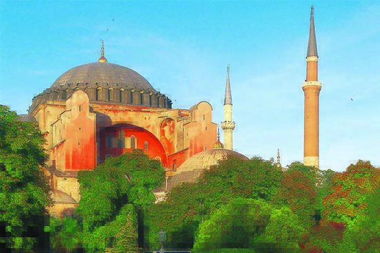 Istanbul’s majestic Hagia Sophia, a former church and mosque that’s now a museum, has become a symbol of the divide among Turkeys secular and Islamic citizens. Photos of Hagia Sophia Museum by Deagostini/Getty Images