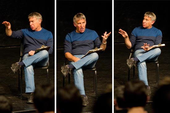 Composer Steven Schwartz giving masterclass at Boston University College of Fine Arts