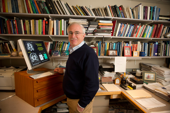 Howard Eichenbaum of the Center for Memory and Brain in his office and lab