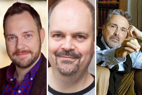 Moritz von Stuelpnagel (CFA’00) (from left), Brad Oscar (CFA’86), and Craig Lucas (CFA’73) are nominated for 2015 Tony Awards, which will be given out on Sunday night.