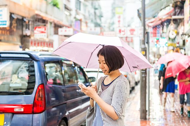 Woman Checking Cell Phone