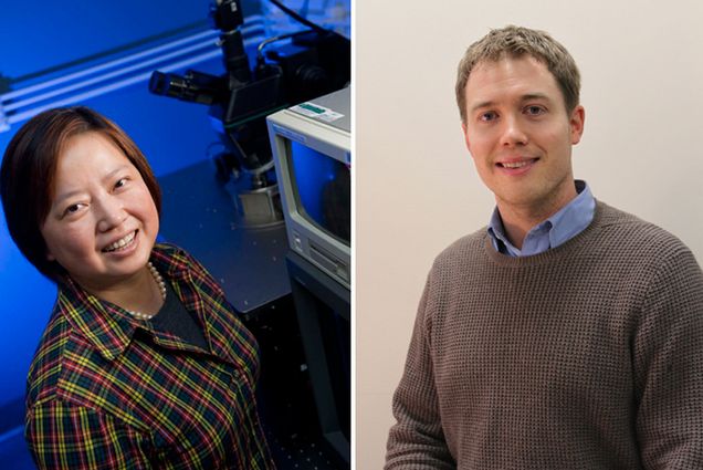 The fellowships received by Xin Zhang (left) and James C. Bird (right) pair BU graduate students with Schlumberger researchers to pursue early-stage research
