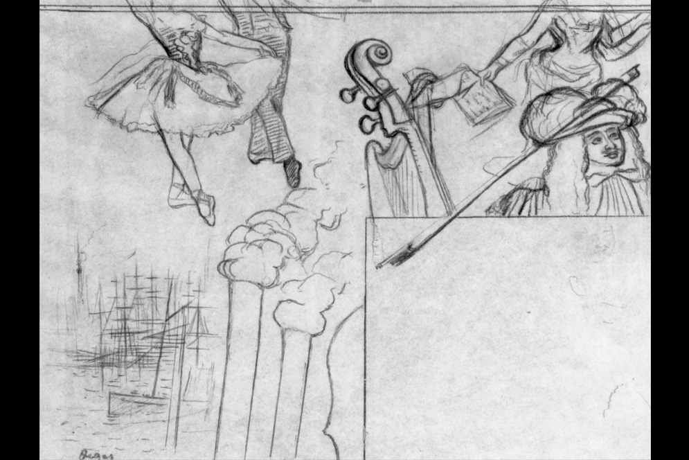 Degas’ Study for the Programme de la soirée artistique du 15 juin 1884