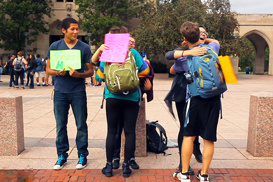 BU Humans United Giving Support (HUGS) Free Hug Fridays