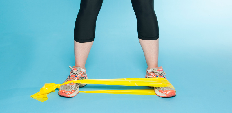 The biomechanics of motion: exercising with TheraBand. Photo by Janice Checchio