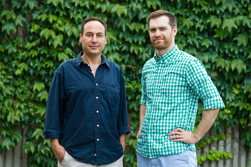 Portrait of Guido Salvucci, Boston University professor of earth and environment, and Samuel Tuttle postdoctoral research scientist in civil and environmental engineering at the University of New Hampshire