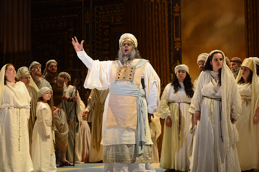 Morris Robinson as Zaccaria in Opera Philadelphia’s company premiere of Nabucco