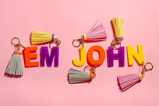 Em John Keychains by Emma Johnson