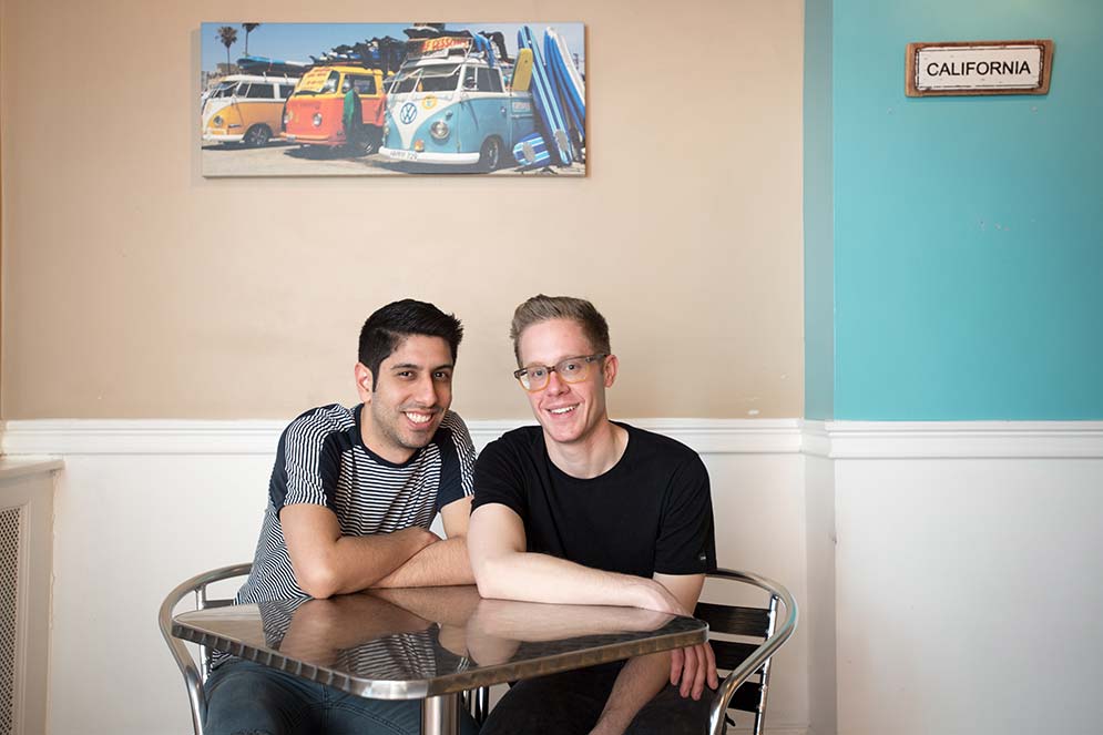 Married couple Franco Lozano and Mike Reidy