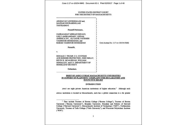 Brief of Amici Curiae in Support of Complaint
