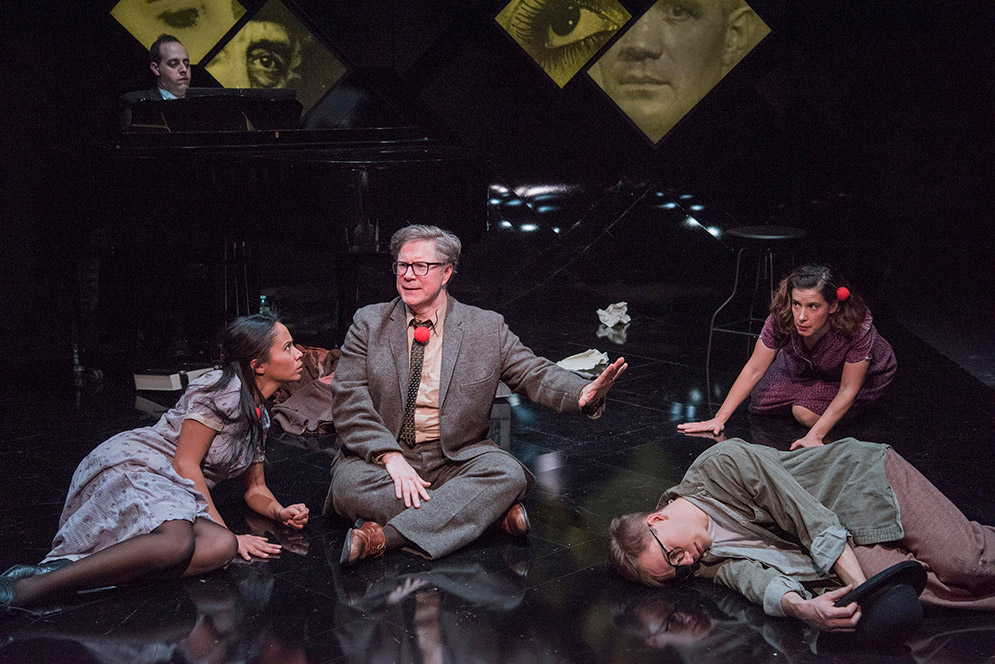 Actors on the set of Brecht on Brecht
