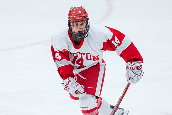 Maddie Elia on the ice