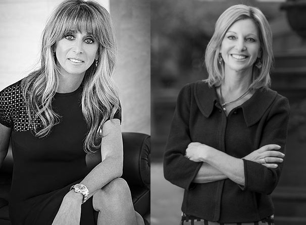 The Fortune “Most Powerful Women in Business List” includes Aetna president Karen Lynch (Questrom’99) (left) and Bonnie Hammer (CGS’69, COM’71, SED’75, Hon.’17). Lynch photo courtesy of Aetna; Hammer photo by Mary Rozzi