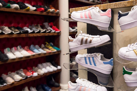 Sneakers in Sneaker Junkies store in Boston