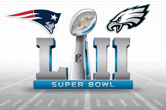 The New England Patriots will face the Philadelphia Eagles in Super Bowl LII this Sunday, February 4, at U.S. Bank Stadium in Minneapolis.