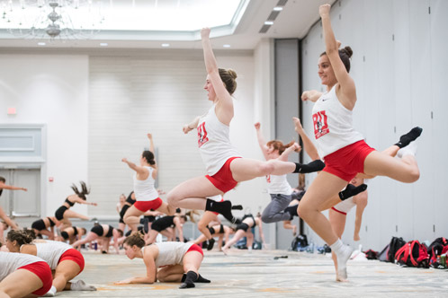 Double attitude jumps practicing double attitude jumps