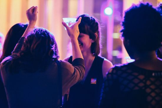 Friends and art fans alike gather at the ICA on the First Friday of each month to enjoy the museum’s featured exhibits, live music, dancing, and drinks.