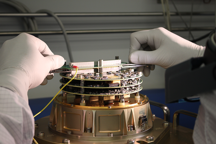 A set of flight camera electronics on one of the TESS cameras