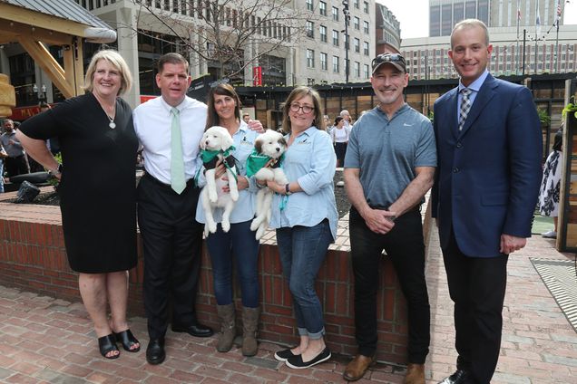 Boston Mayor Martin Walsh and a few friends
