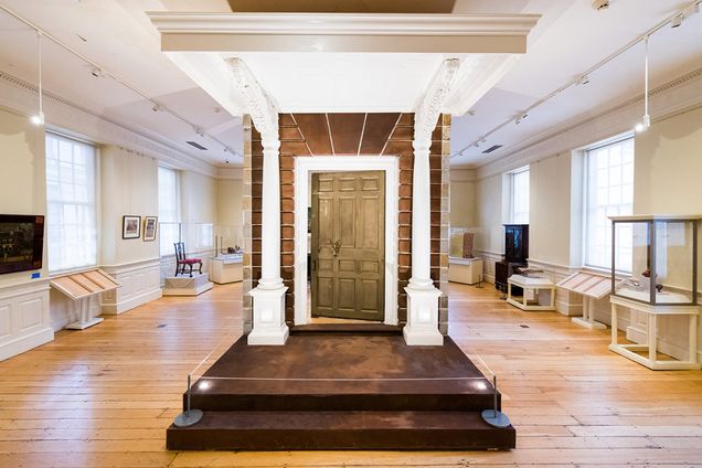 The Hancock Mansion door