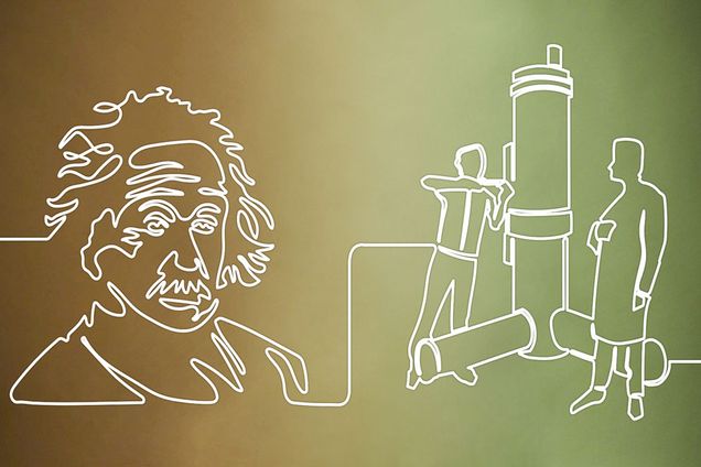 Illustration of Einstein