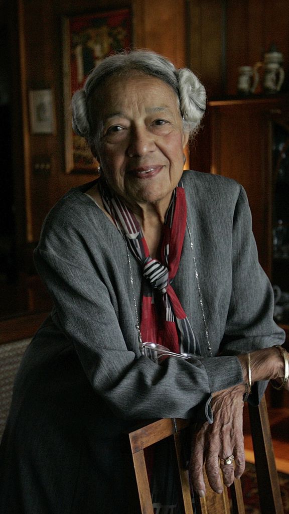 Portrait of Adelaide Cromwell in her office.