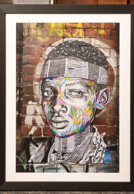 Photograph of street art by contemporary British artist Ant Carver