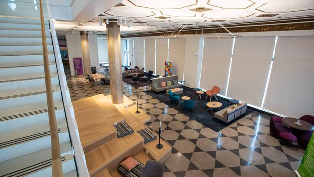 A photo of the interior of the Howard Thurman Center.