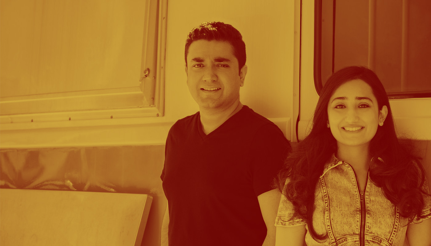 Husband-and-wife team Arsh Kakar (CAS’15) and Jannat Kakar (COM’23) started Tishwish, a company that makes compostable packaging for e-retailers, during summer 2020, prompted by the pandemic. Photo courtesy of Tishwish
