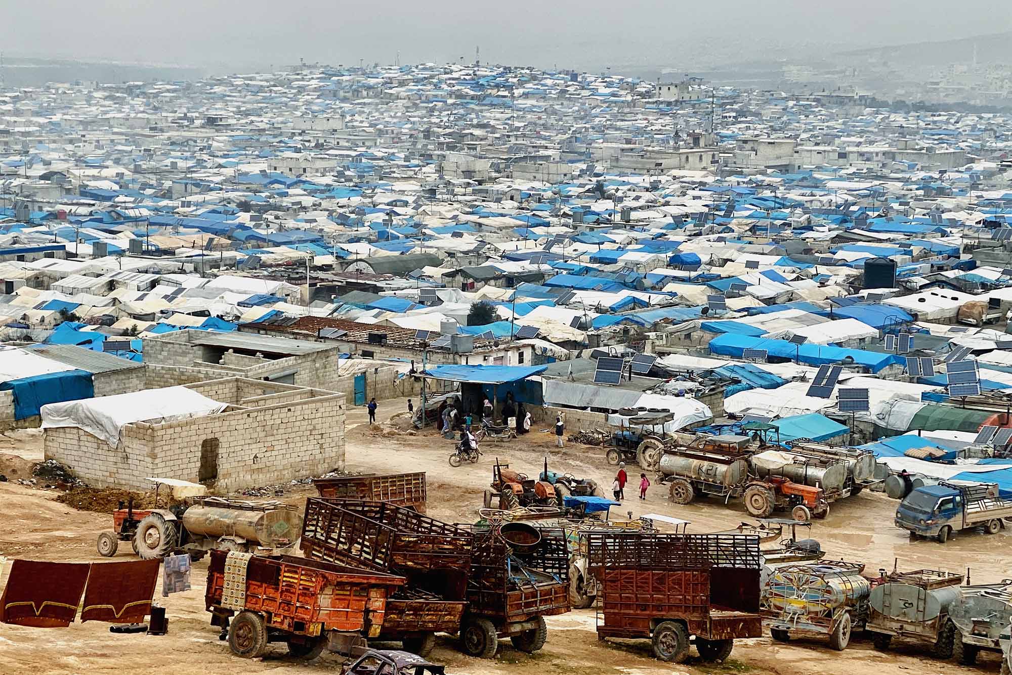 Refugee camp where more than 1 million people live Atme camp Idlib Syria. Photo by iStock/Ahmet Akpolat