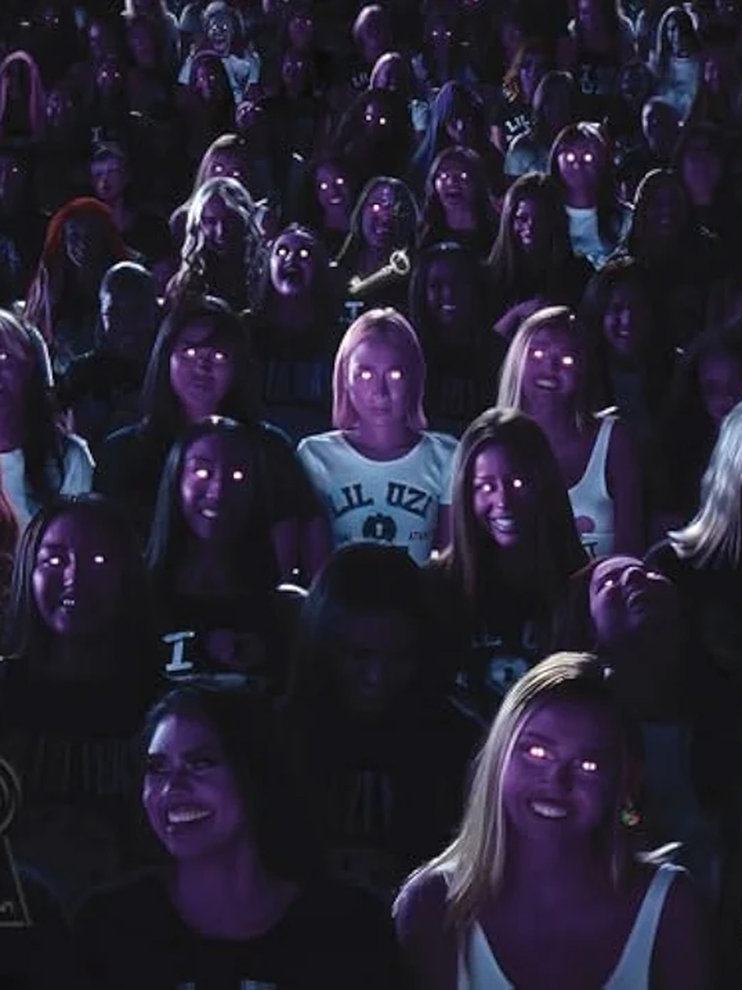 Photo: Album cover of Lil Uzi Vert's album Eternal Atake 2 with many people with scary eyes