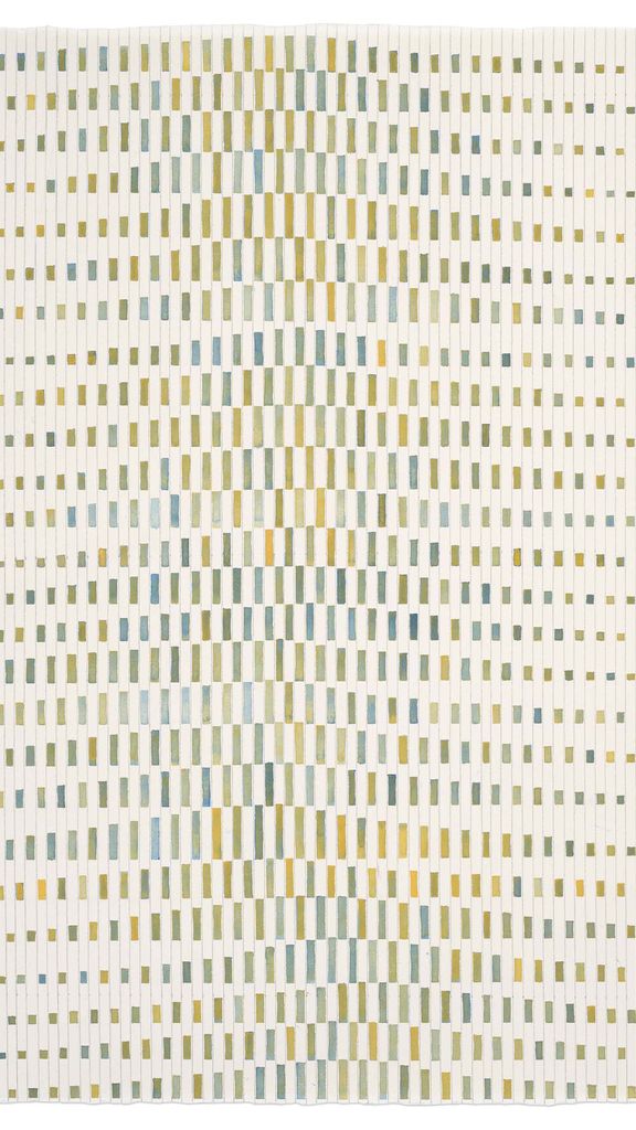 Untitled (March 8, 2023), watercolor and pencil on paper, 20” x 16”. From the collection of James A. Garfield of San Francisco