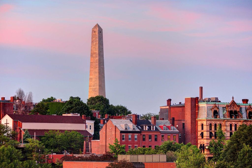 Photo: Bunker hill monument in Charlestown, Massachusetts