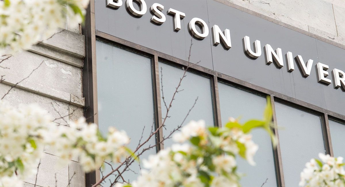 Photo: Building with "Boston University" on the side