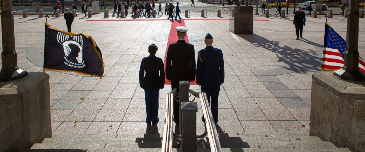 Veterans Day on Marsh Plaza