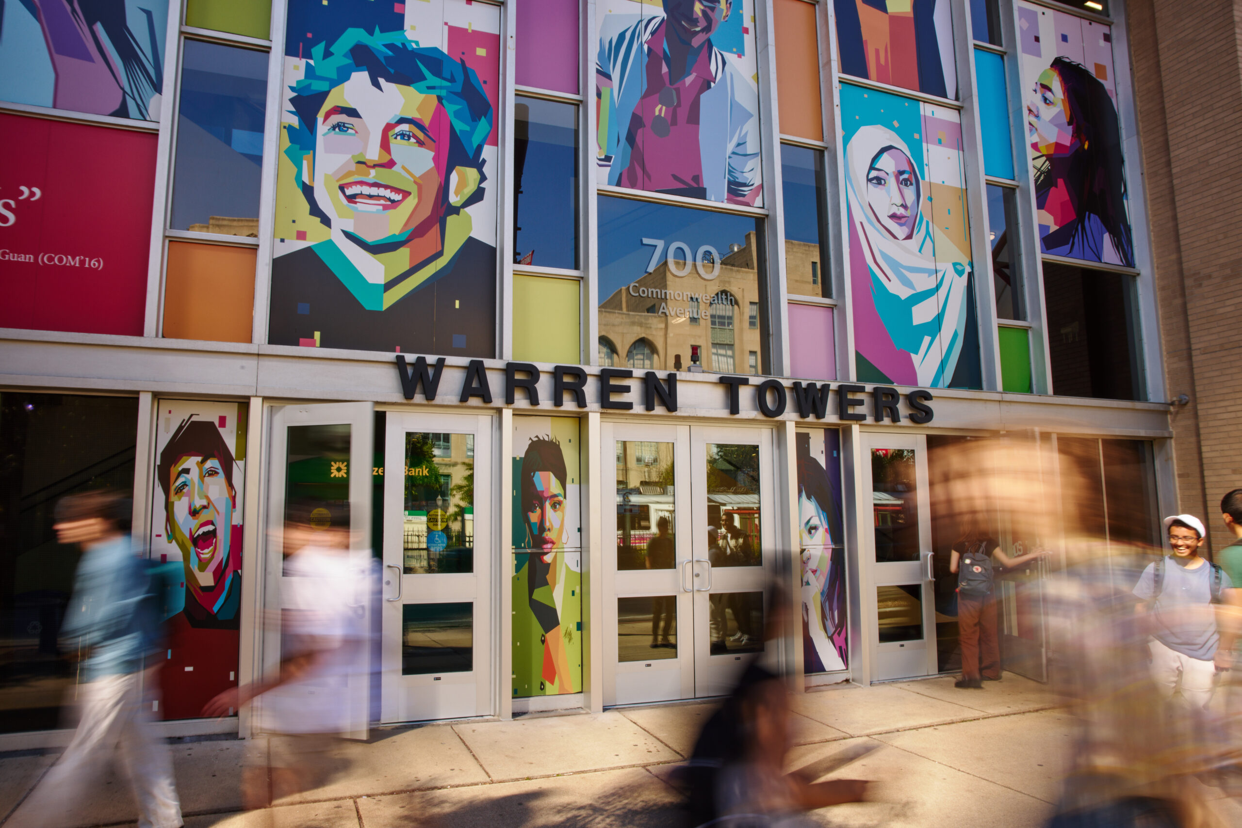 Warren Towers Entrance Mural