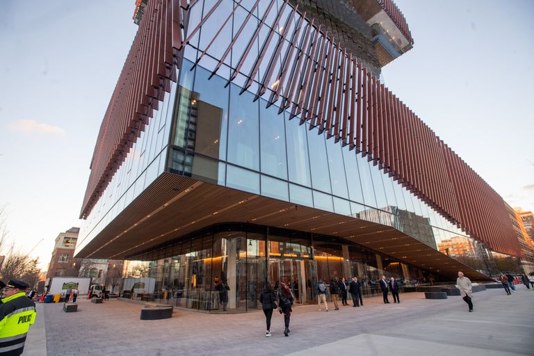 Street level view of Computing and Data Science Building