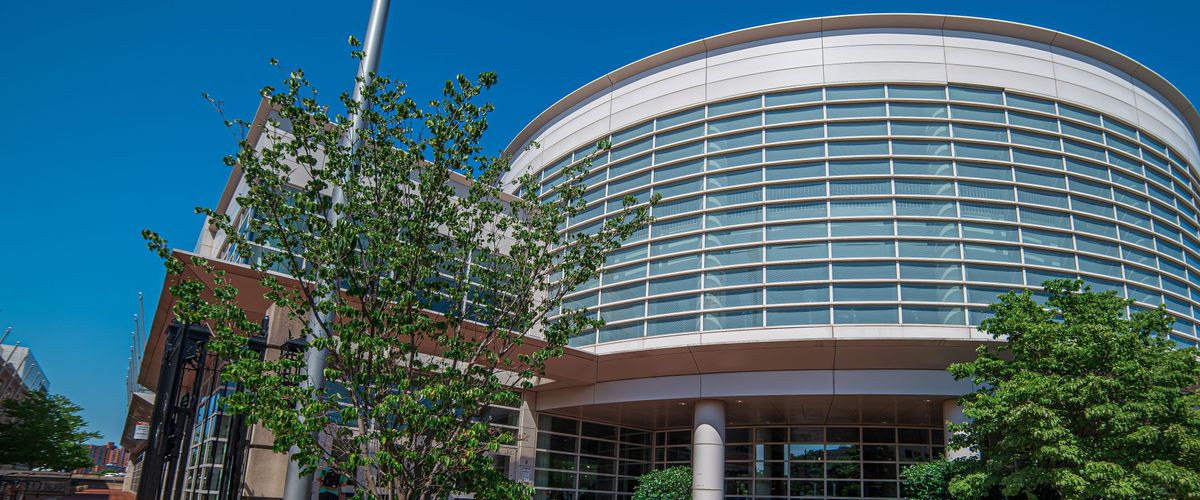 Outdoor view of FitRec Center in summer