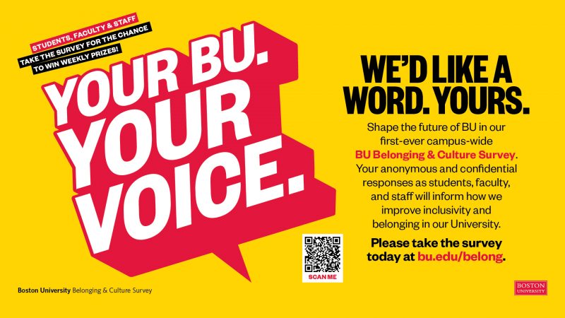 Your BU. Your Voice. We'd Like a Word. Yours.