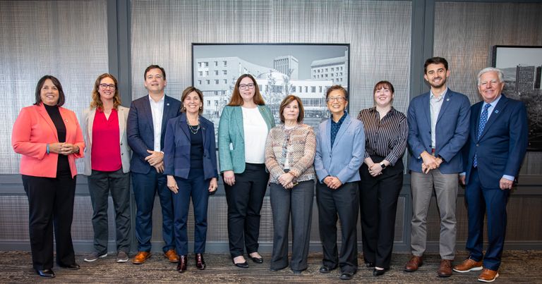 Clean energy professionals in group photo.