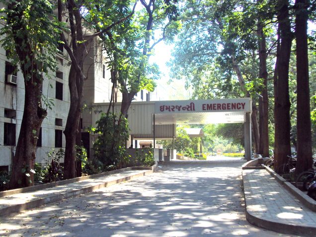 CAM Entrance to Emergency Department of Charutar Arogya Medical