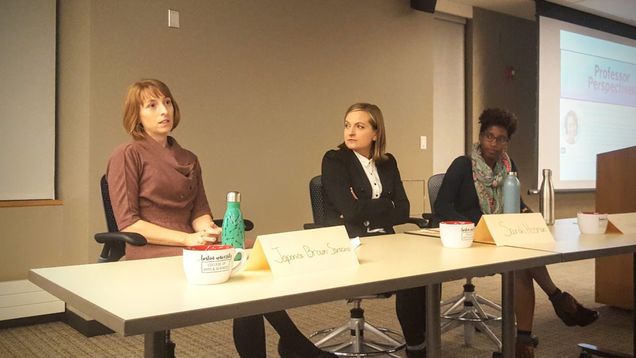 From left: Japonica Brown-Saracino, Sarah Hosman, Taylor Cain